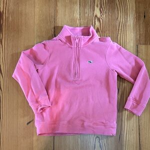 Vineyard Vines Boys Pink Quarter-Zip Pullover size 5